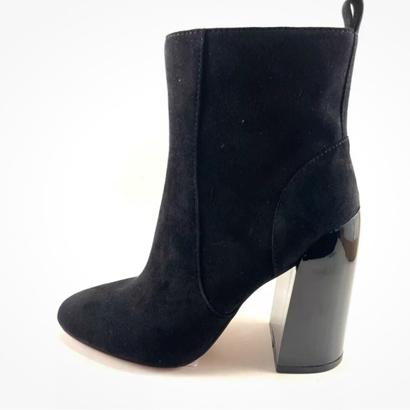 Suede Vince Camuto Enverna Womens Ankle Boot , BLACK , size 9 - Picture 2 of 4